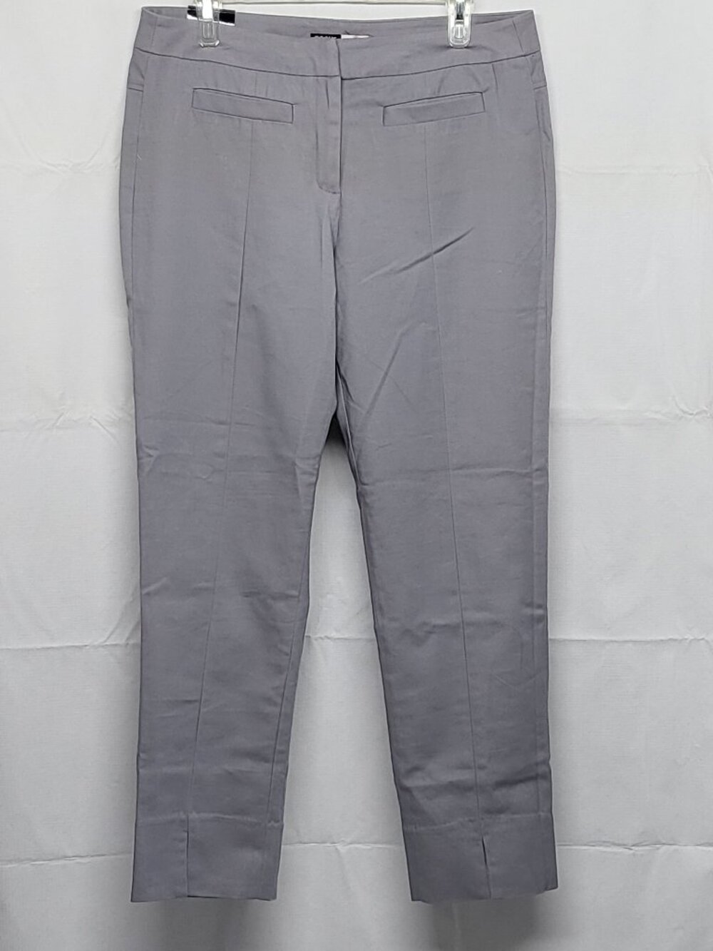 Focus Lifestyle Pants Womens Size 10 Skinny Modern Fit Front-Slit Hem Gray